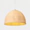 Hello Honey® Calypso Natural Metal & Handwoven Wicker Dome Ceiling Light